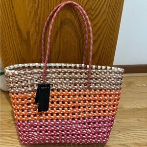 Forever 21 Multicolor Woven Tote Bag